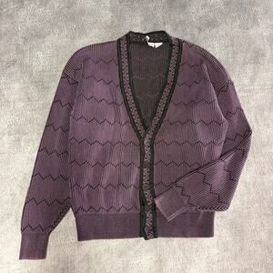 Vintage Claiborne Chunky Knit Sweater Cardigan
